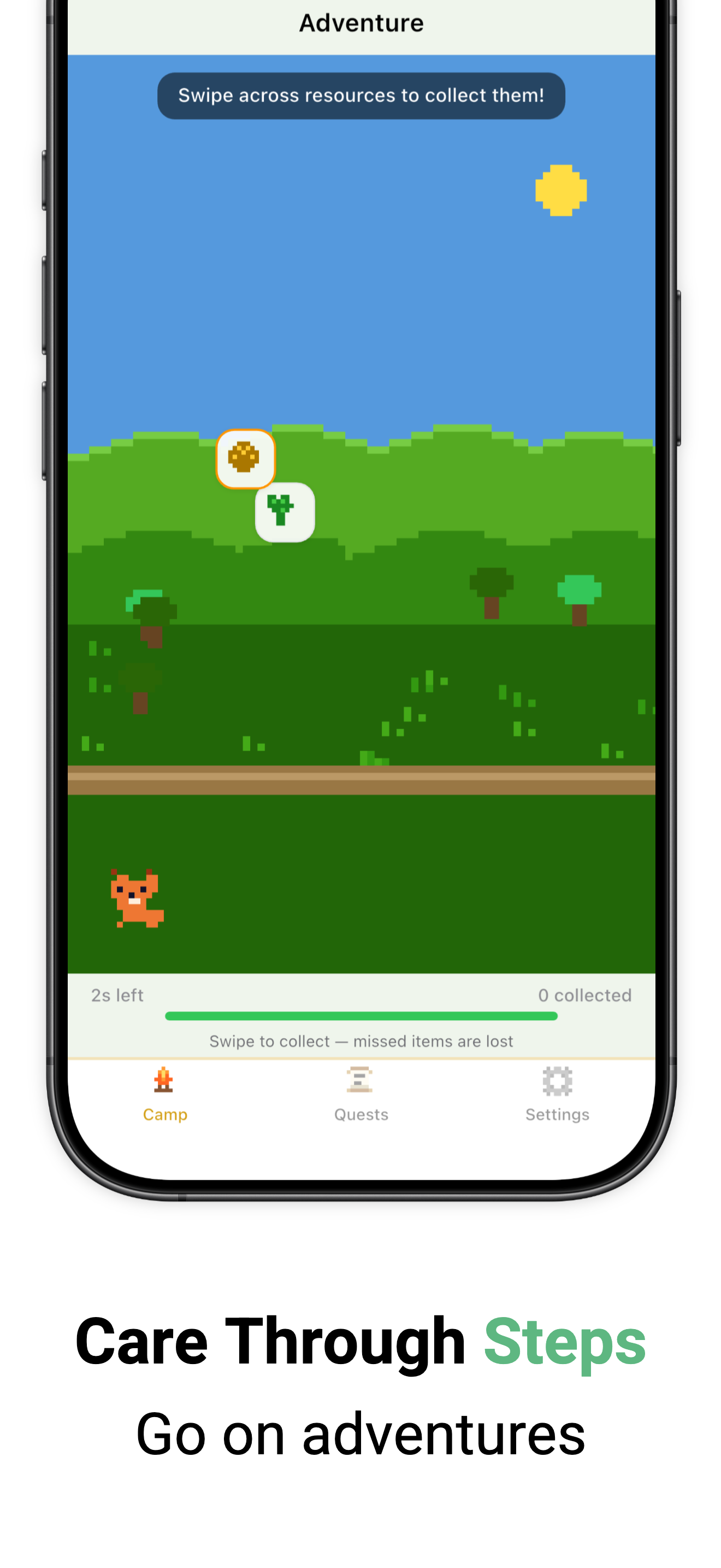 Daily quests powered by your steps